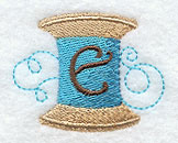 Spool of Thread Letter E - 4.85 Inch