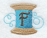 Spool of Thread Letter F - 4.85 Inch