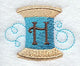 Spool of Thread Letter H - 4.85 Inch