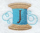 Spool of Thread Letter J - 4.85 Inch