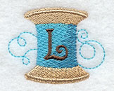 Spool of Thread Letter L - 4.85 Inch