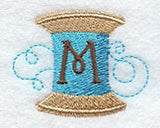 Spool of Thread Letter M - 4.85 Inch