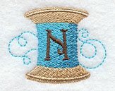Spool of Thread Letter N - 4.85 Inch