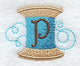 Spool of Thread Letter P - 4.85 Inch
