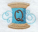Spool of Thread Letter Q - 4.85 Inch