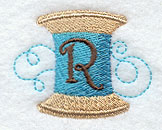 Spool of Thread Letter R - 4.85 Inch