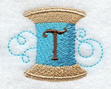 Spool of Thread Letter T - 4.85 Inch