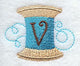 Spool of Thread Letter V - 4.85 Inch