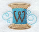 Spool of Thread Letter W - 4.85 Inch