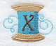 Spool of Thread Letter X - 4.85 Inch