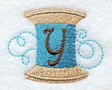Spool of Thread Letter Y - 4.85 Inch