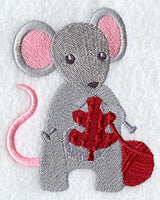 Crafty Autumn Knitting Mouse