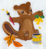 Crafty Autumn Painting Chipmunk