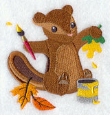 Crafty Autumn Painting Chipmunk