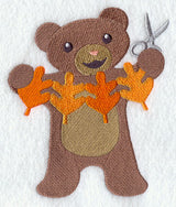 Crafty Autumn Papercutting Bear