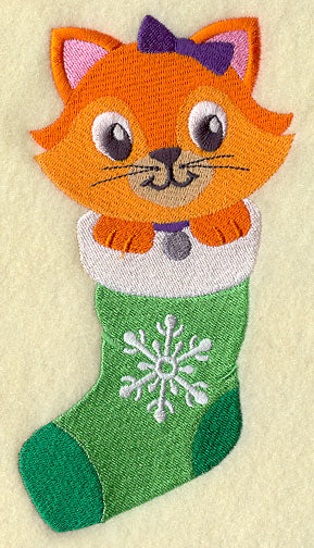 Kitty in Stocking