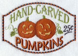 Hand-Carved Pumpkins Sign