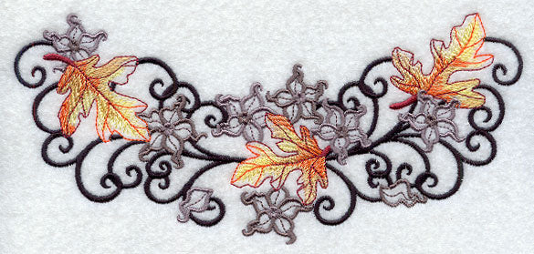 Spooky Leaves and Flowers Spray