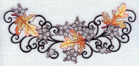 Spooky Leaves and Flowers Spray