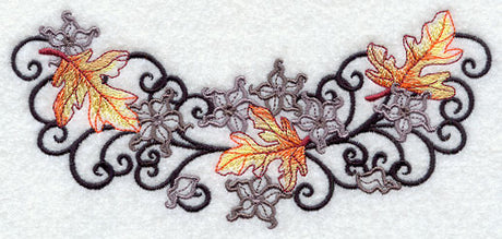 Spooky Leaves and Flowers Spray