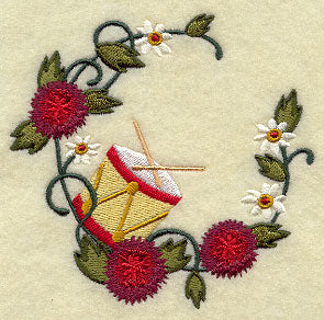 Christmas Music - Drum Wreath