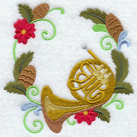 Christmas Music - French Horn Wreath