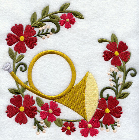 Christmas Music - Angel Horn Wreath