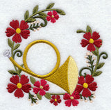 Christmas Music - Angel Horn Wreath