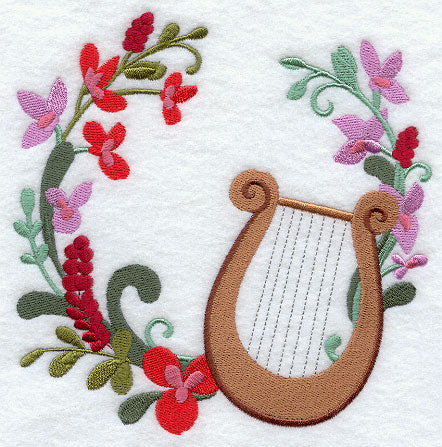 Christmas Music - Lyre Wreath