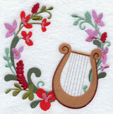 Christmas Music - Lyre Wreath