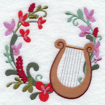 Christmas Music - Lyre Wreath