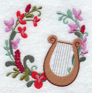Christmas Music - Lyre Wreath