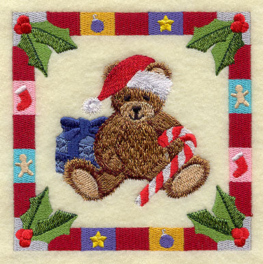Christmas Bear Square