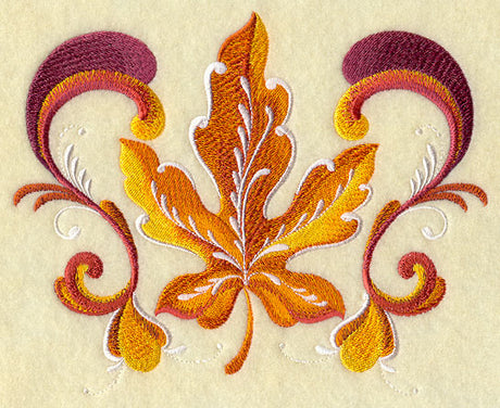 Rosemaling Maple Leaf