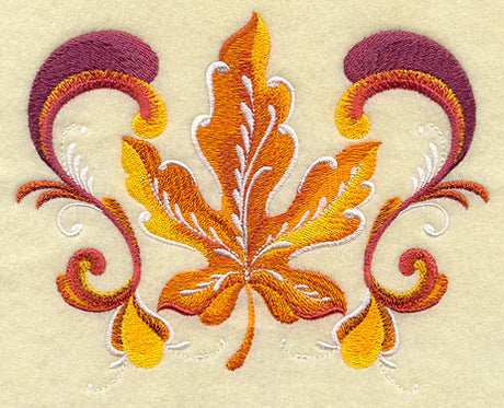 Rosemaling Maple Leaf