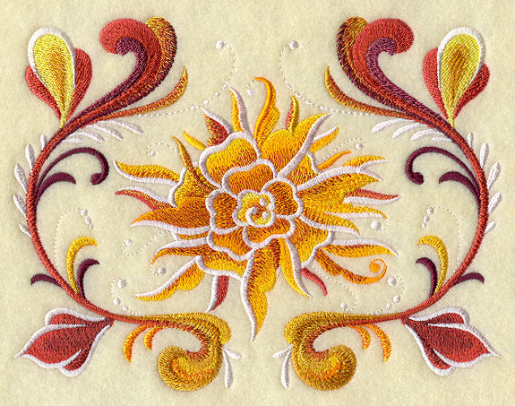 Rosemaling Chrysanthemum