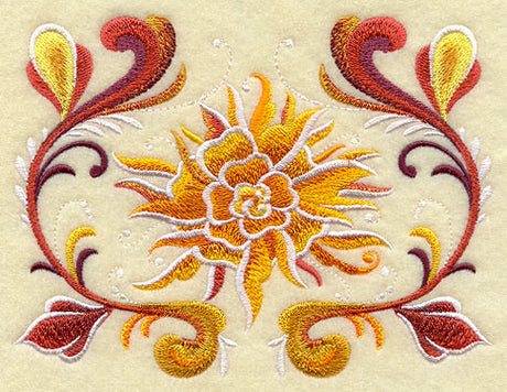 Rosemaling Chrysanthemum