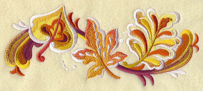 Rosemaling Autumn Border