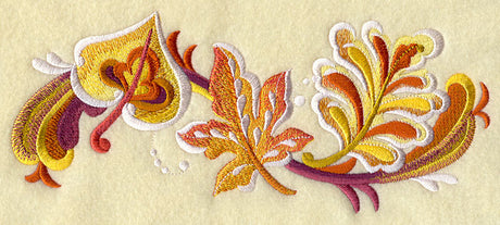 Rosemaling Autumn Border