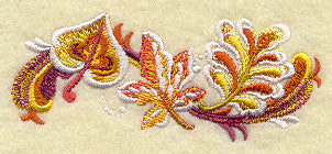 Rosemaling Autumn Border