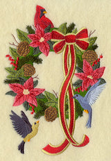 Festive Wreath and Birds