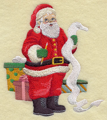 Santa Checks His List
