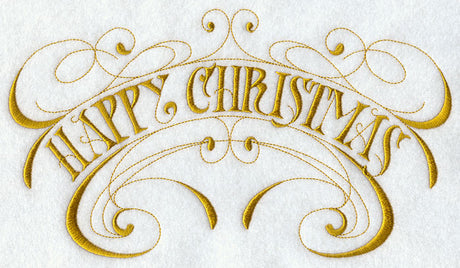 Happy Christmas Scrollwork