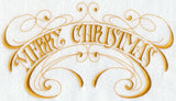 Merry Christmas Scrollwork
