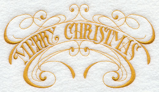 Merry Christmas Scrollwork