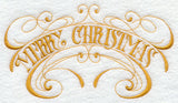 Merry Christmas Scrollwork
