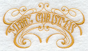 Merry Christmas Scrollwork