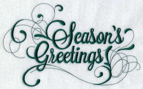 Season's Greetings Scrollwork