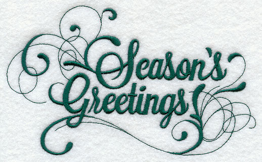 Season's Greetings Scrollwork