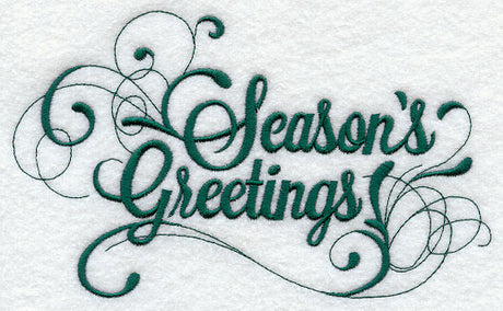 Season's Greetings Scrollwork